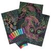Kreativna bojanka crni listovi - neon gel Nebulous Stars